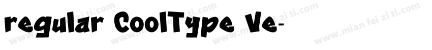 regular CoolType Ve字体转换